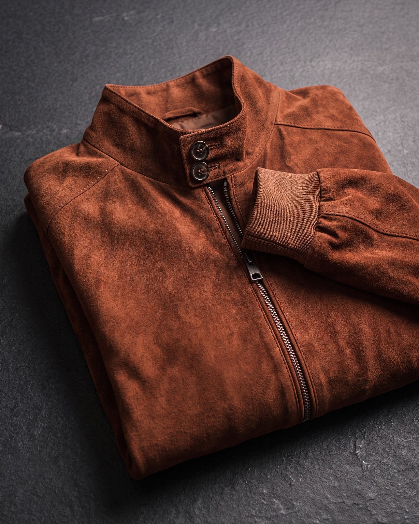 Carlo Suede Bomber Jacket