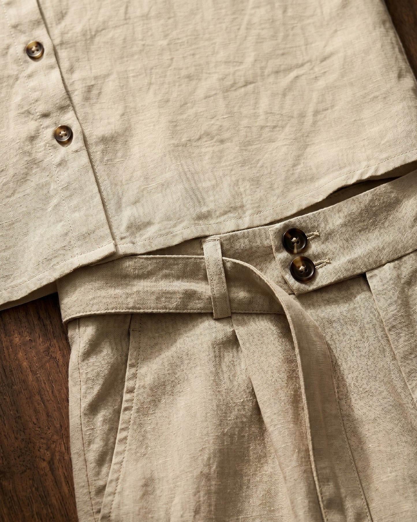 Armando Linen Shirt and Trouser Set