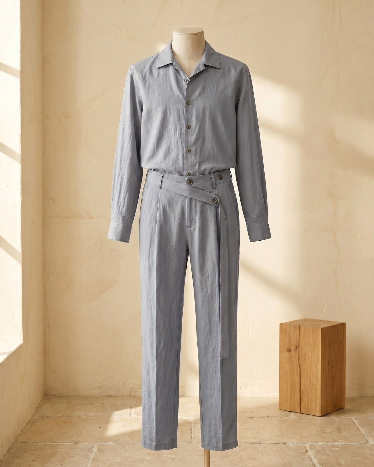 Armando Linen Shirt and Trouser Set