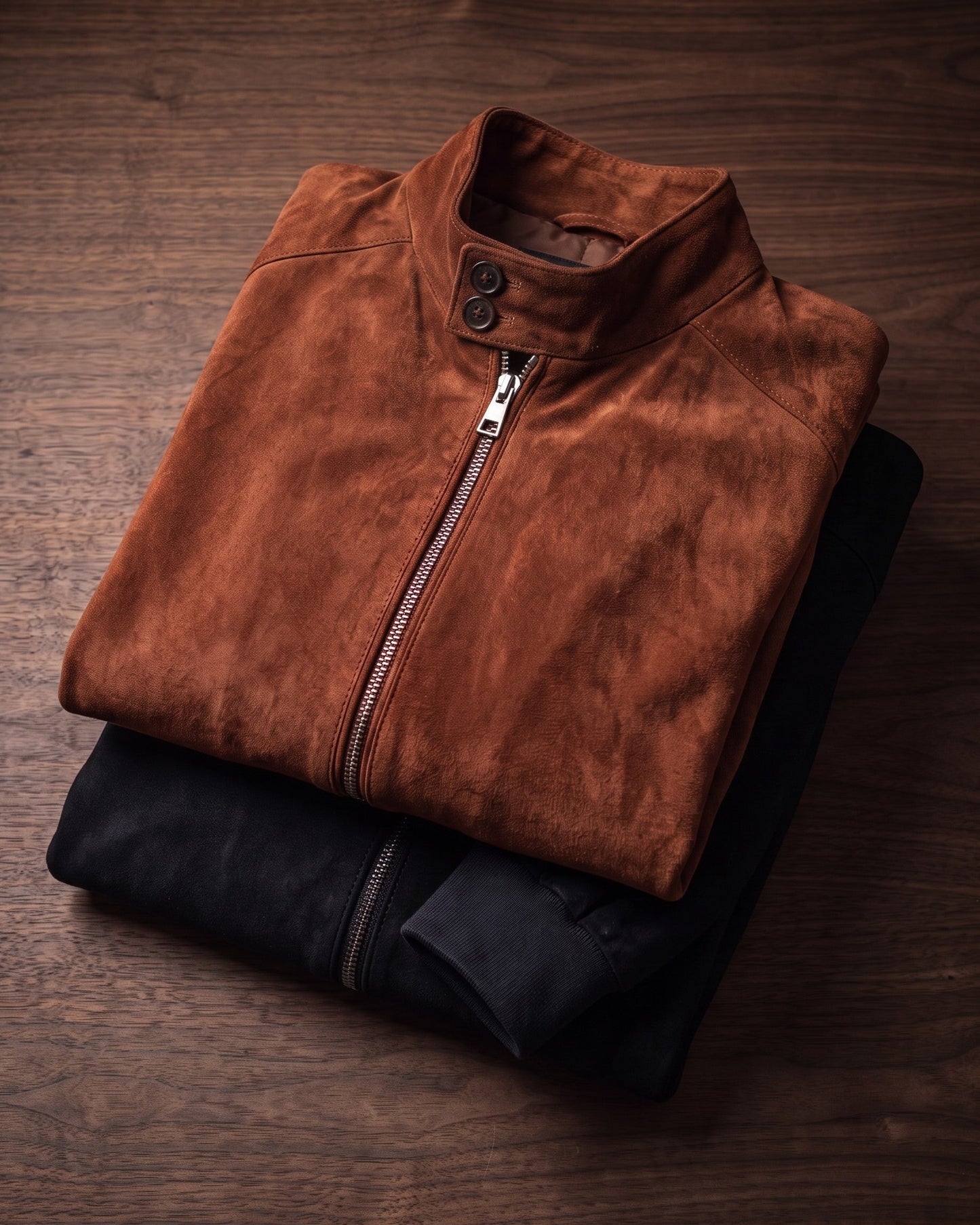 Carlo Suede Bomber Jacket