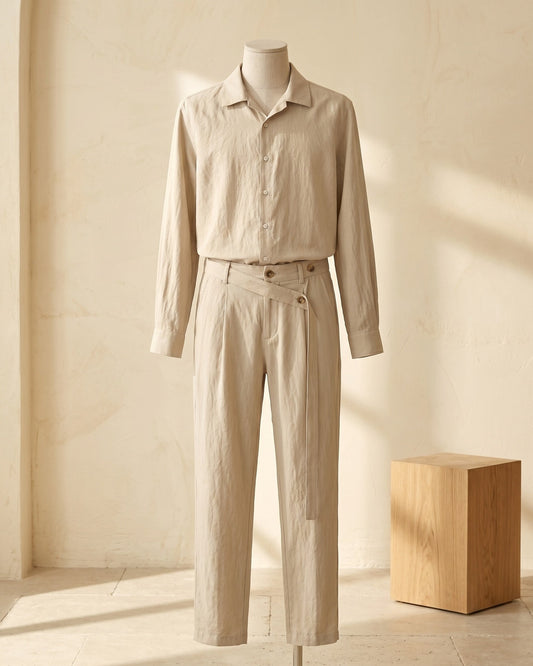Armando Linen Shirt and Trouser Set