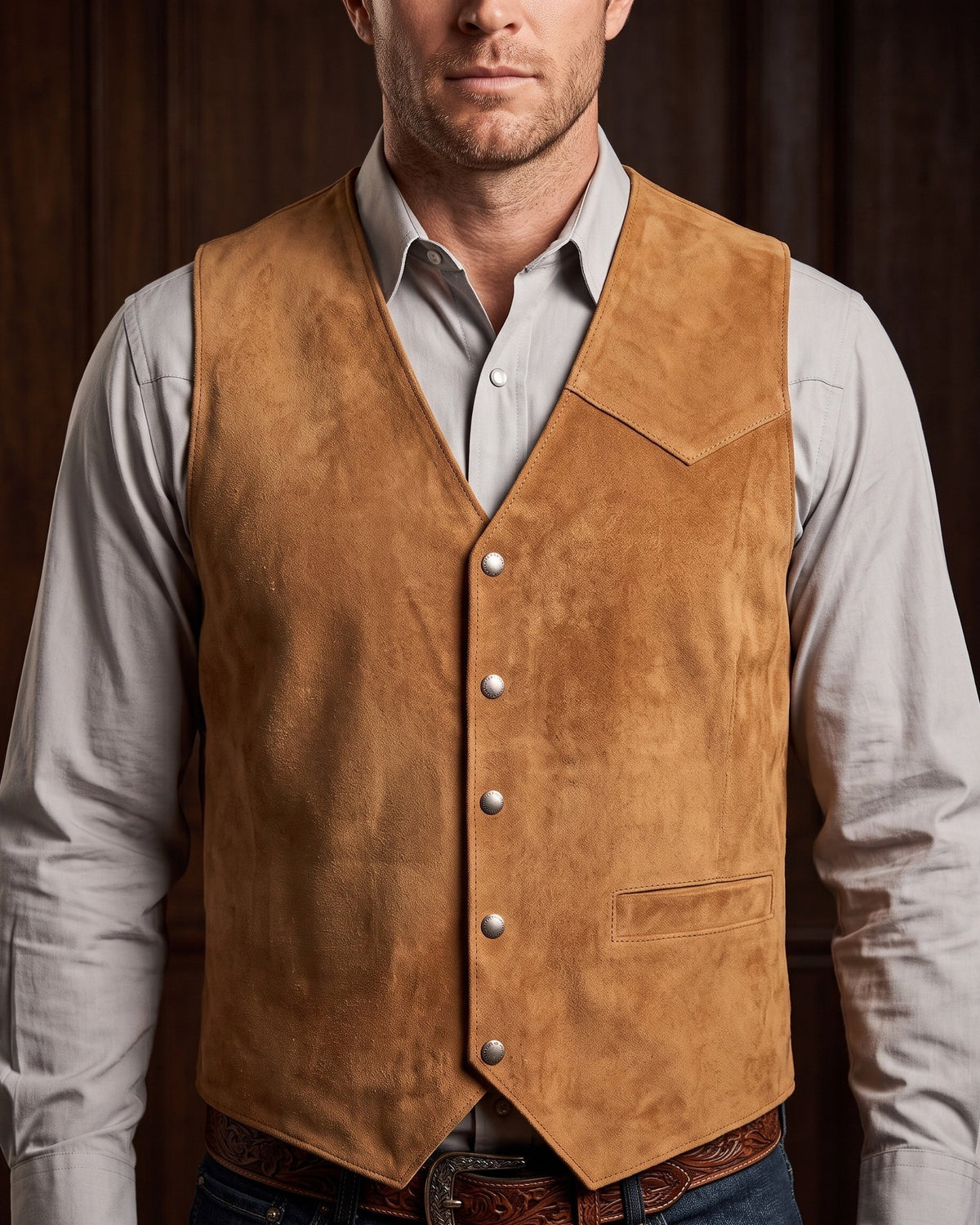 Federico Suede Vest