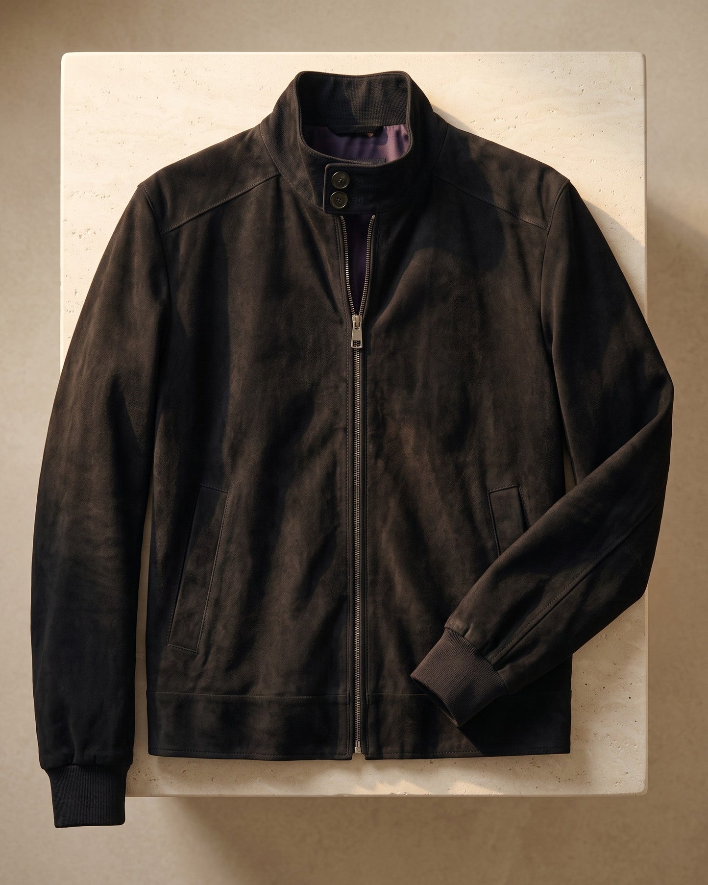 Carlo Suede Bomber Jacket