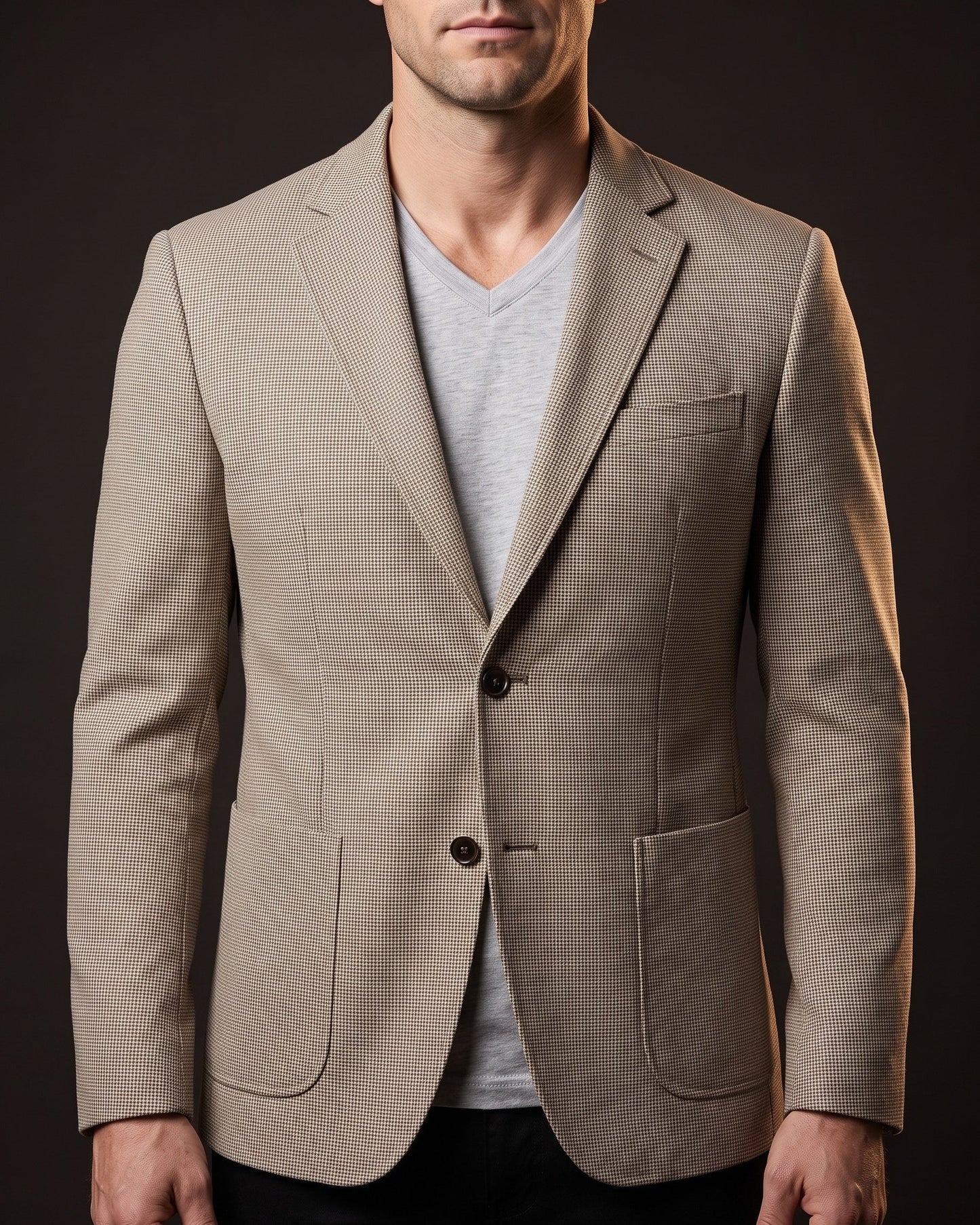 Ricardo Micro-Houndstooth Blazer